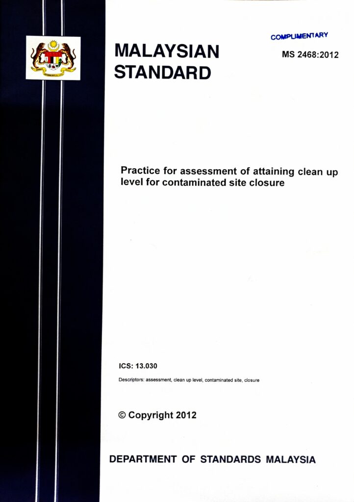 Practice for assessment of attaining clean up level for contaminated site closure